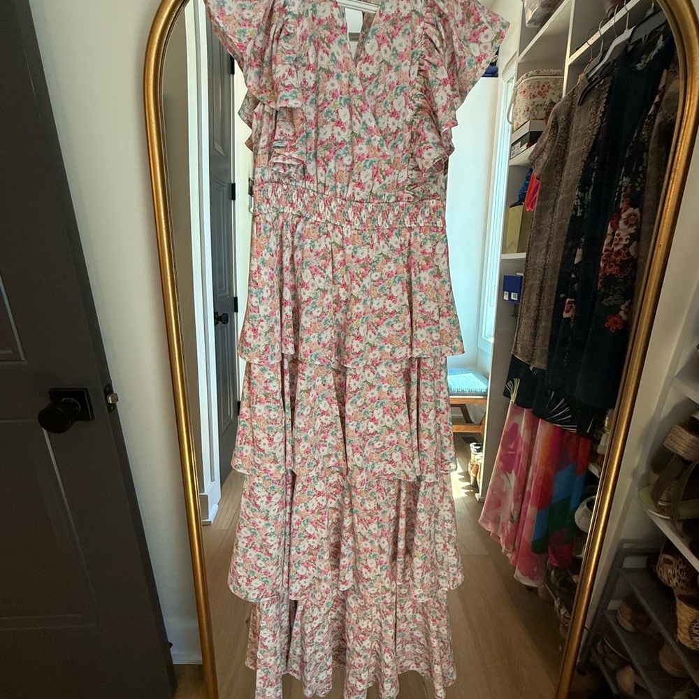 Floral Ruffle Maxi Dress - Picture 3 of 3